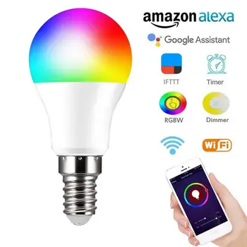 

E14 Light Bulb Smart Power 10W High Brightness Smart LED Light Bulb RGB Color Changing App Control Alexa/Google SMART HOME