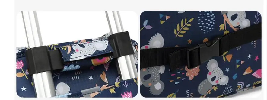 Sac de courses à roulettes pliable avec compartiment isotherme_voghion.com