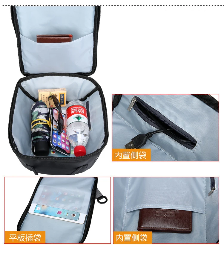 Многофункциональная сумка через плечо для мужчин, сумка через плечо с usb-портом для зарядки, Повседневная сумка для похода путешествия