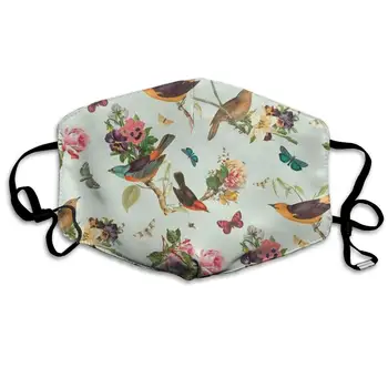 

Mouth Mask Bird Pattern Print Masks - Breathable Adjustable Windproof Mouth-Muffle, Camping Running for Women and Men