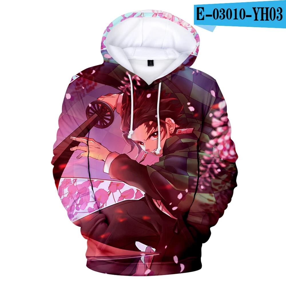 Anime Demon Slayer Hoodies Men Women Sweatshirts Demon Slayer Kimetsu no Yaiba Hoodie Mens Hoody Boy/Girls Casual Hip Hop Coats - Цвет: 7