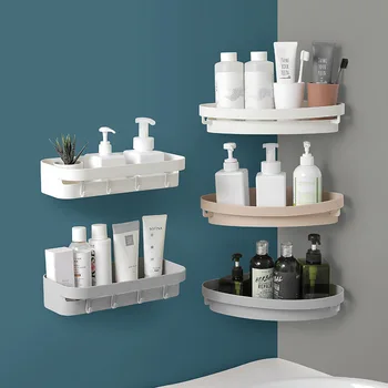 

Bathroom Shelf Shower Shampoo Soap Triangle Rack Plastic Wall Holder Cosmetic Organizer Corner Shower Racks Bathroom Accessories