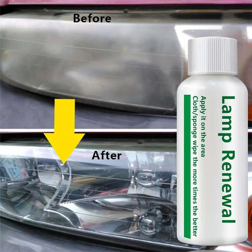 

20ML Car Headlight Cleaning Repairing Fluid Repair Refurbishment Fluid Detergent Car Light Cleaner Scratch remover Repair Liquid