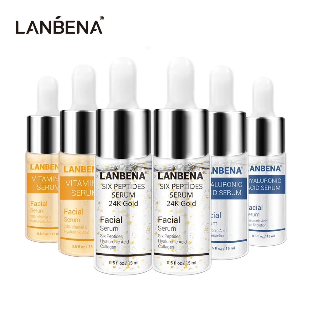 Антивозрастной крем для лица LANBENA с гиалуроновой кислотой 24K Gold Six сыворотка