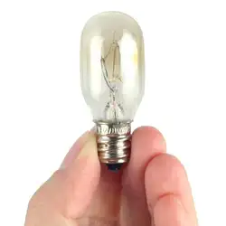 Лампа эдисона E12 T20 15 вт, лампа для холодильника, лампочка с вольфрамовой нитью, лампочка, теплый белый свет, лампа 110 в, соляная хрустальная