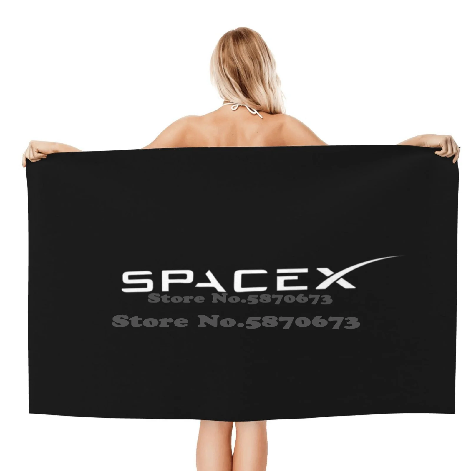 Spacex White Fan Art Logo Morbido E Confortevole Asciugamano Da Doccia Elon Musk Elon Musk Cybertruck Cyber Truck Tesla Sentry Pickup Atv