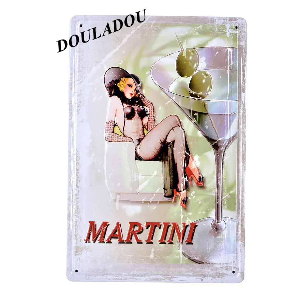 [Douladou] Mojito Martini Margarita винтажная металлическая жестяная вывеска Паб Бар потертый шик домашний Декор Ретро пивная табличка плакат 30*20 см - Цвет: 12