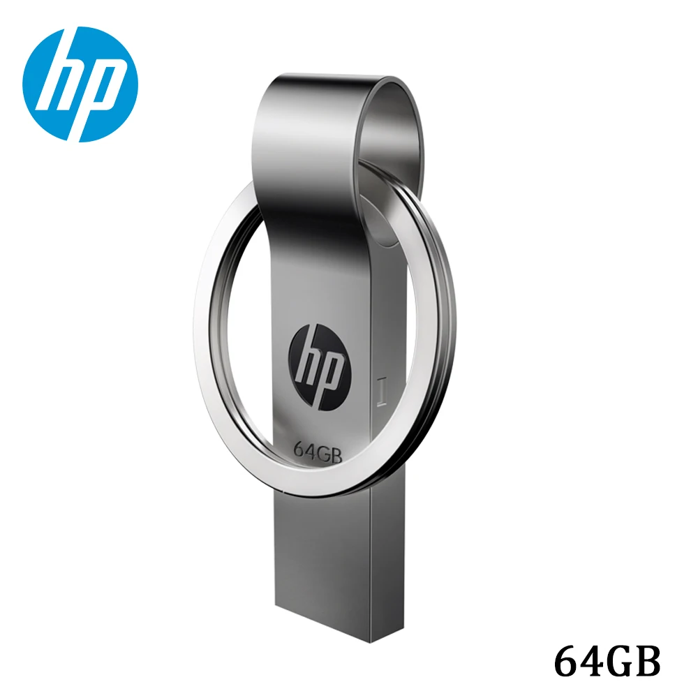 Hp мини металлический флеш-диск usb 2,0 64GB 32GB 16GB брелок Flashdrive Портативный usb Pendrive Memory Stick хранения флэш-диск