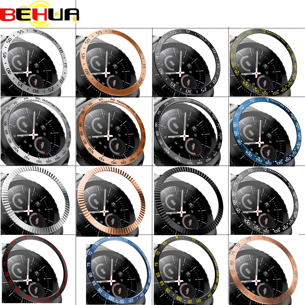 Металлический чехол для часов, кольцо для samsung gear S2, классические Смарт-часы, ободок, Ringke, клейкая крышка, защита от царапин