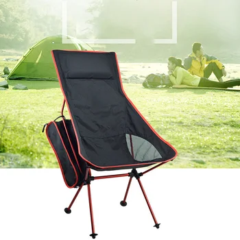 

Outdoor Camping Folding Chair Lightweight Portable For Fishing BBQ Picnic Convenient Carrying And Space Saving