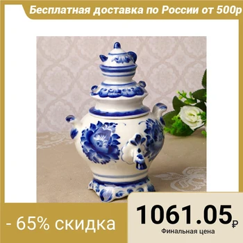 

Caddy "Samovar", 400 ml, 18 cm, gzhel 3377074