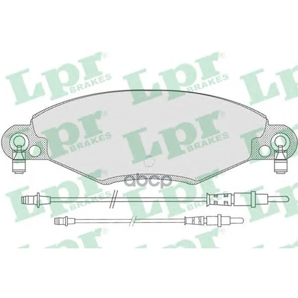 Колодки Тормозные Citroen C5 01- Передние Lpr 05p799 Lpr арт. 05P799