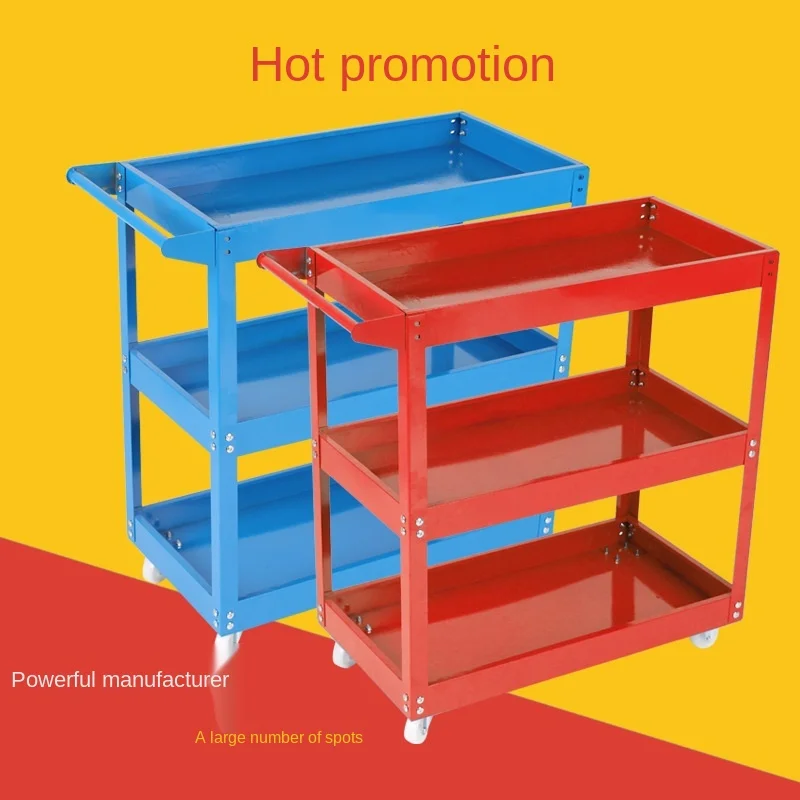 £23.52 Factory Direct Sale Three Layer Car Truck Repair Trolley Tool Cart