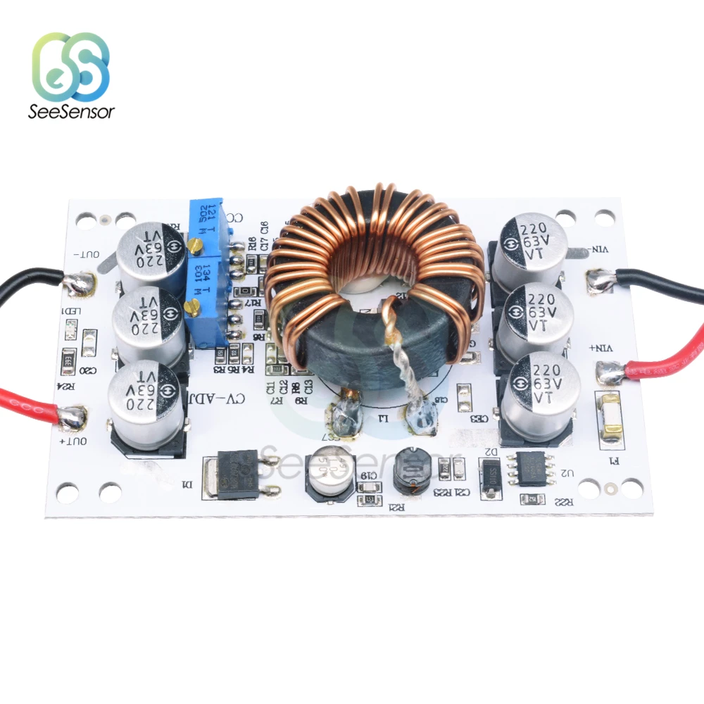 600 Вт неизолированный DC-DC повышающий преобразователь Регулируемый 10А повышающий Постоянный ток модуль питания для Arduino