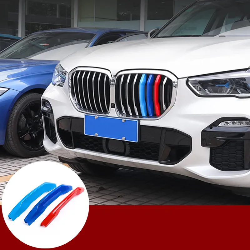 Для BMW X5 G05 ABS передняя Решетка Вставка накладка 2020-2021 3 шт. автомобильные