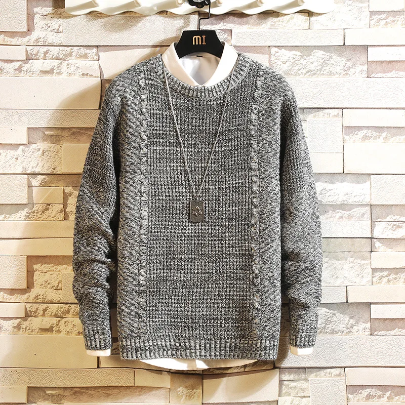 

Christmas Men Sweaters Winter Clothes 2019 Plus Size Asian M-4XL 5XL Japan Style Casual Standard Designer Pullovers