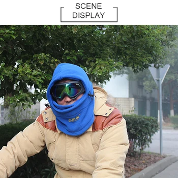 

Electric Scarf Hood Soft Face Mask Thermal Fleece Balaclava Hood Swat Bike Wind Winter Wind-proof and Sand-proof Stopper Beanies