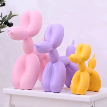 

Nordic Cute Puppy Balloon Resin Crafts Colorful Desktop Ornament Gift Home Decoration Desktop Ornament Gift Home Decoration