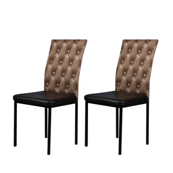 

New Anself 2pcs Chair Cover 3D Printing Stretchable Dining Chair Seat Back Covers Ceremony Chair Protectors Wedding Events Decor
