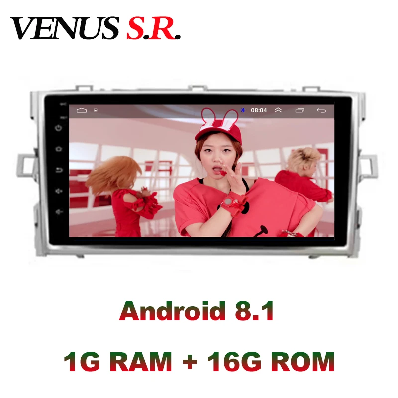 Автомобильный dvd плеер VenusSR на Android 8 1 2.5D для Toyota Verso EZ радио мультимедиа стерео gps