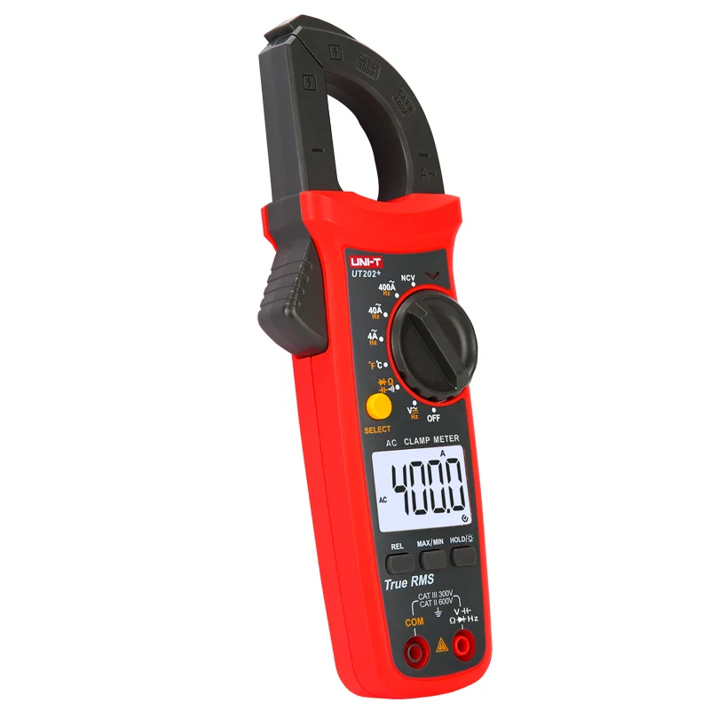 UNI T UT202 + мультиметр зажим 400A цифровой клещи true RMS Высокоточный