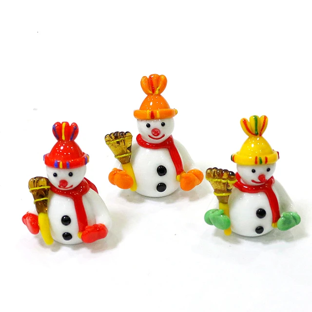 Amosfun 10pcs Mini Accessories Room Decor for Bedroom Lovely Miniature  Snowman Tabletop Mini Figure Garden Snowman Charms Mini Figurine Xmas  Miniature