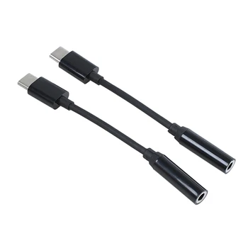

2 Pack USB C to 3.5mm Headphone Jack Adapter, Type C Male to 3.5mm Female AUX Jack Stereo Earphone Converter, Compatible for Mot
