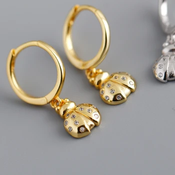 

2020 Hot Sale Zircon Insect Ear Ring Firefly S925 Sterling Silver Earrings For Women Gift