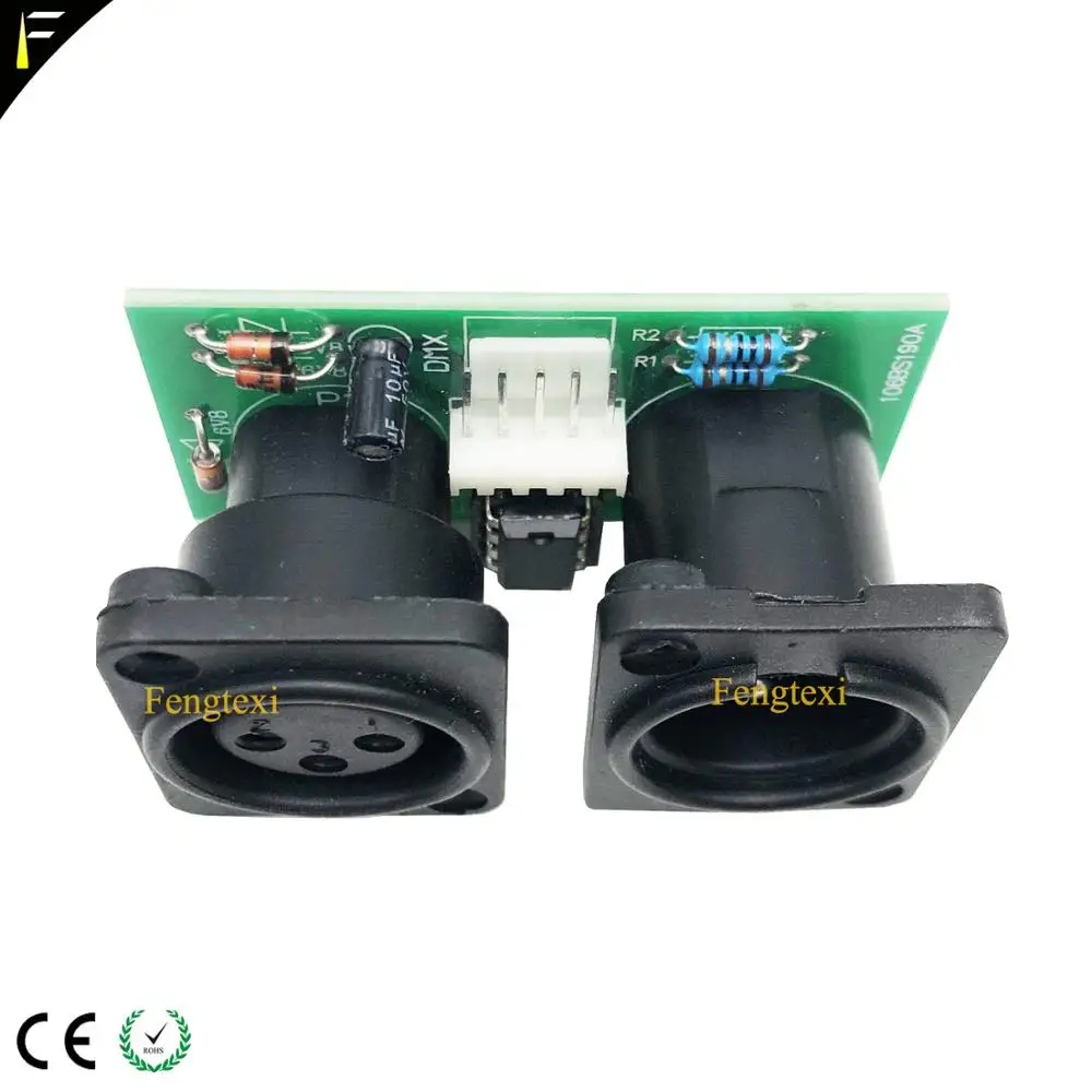 2pcs 7R/5R 200/230 DMX512 Signal Connect Board Part Little PCB 3pin XLR DMX Connector with Chip Board Repair Replacement dmx controller dmx receiver