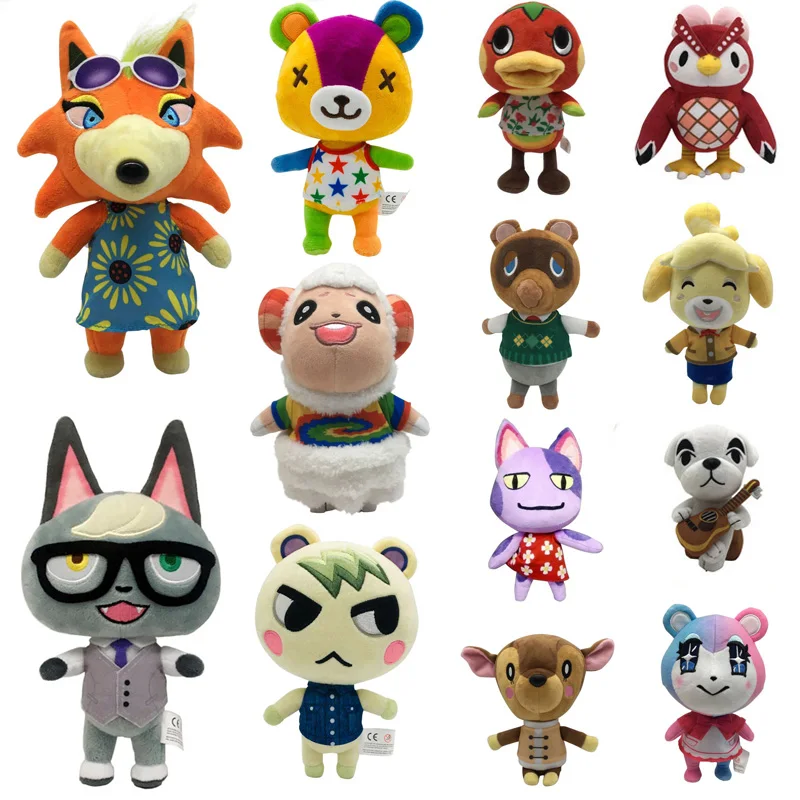 

Hot Animal Crossing Plush toy New Horizons Game Amiibo Plush toy Doll For NS Switch 3DS Game NFC Plush toy