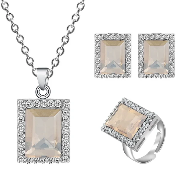 Fegor African Crystal 3pcs  Jewelry Sets - Image 3