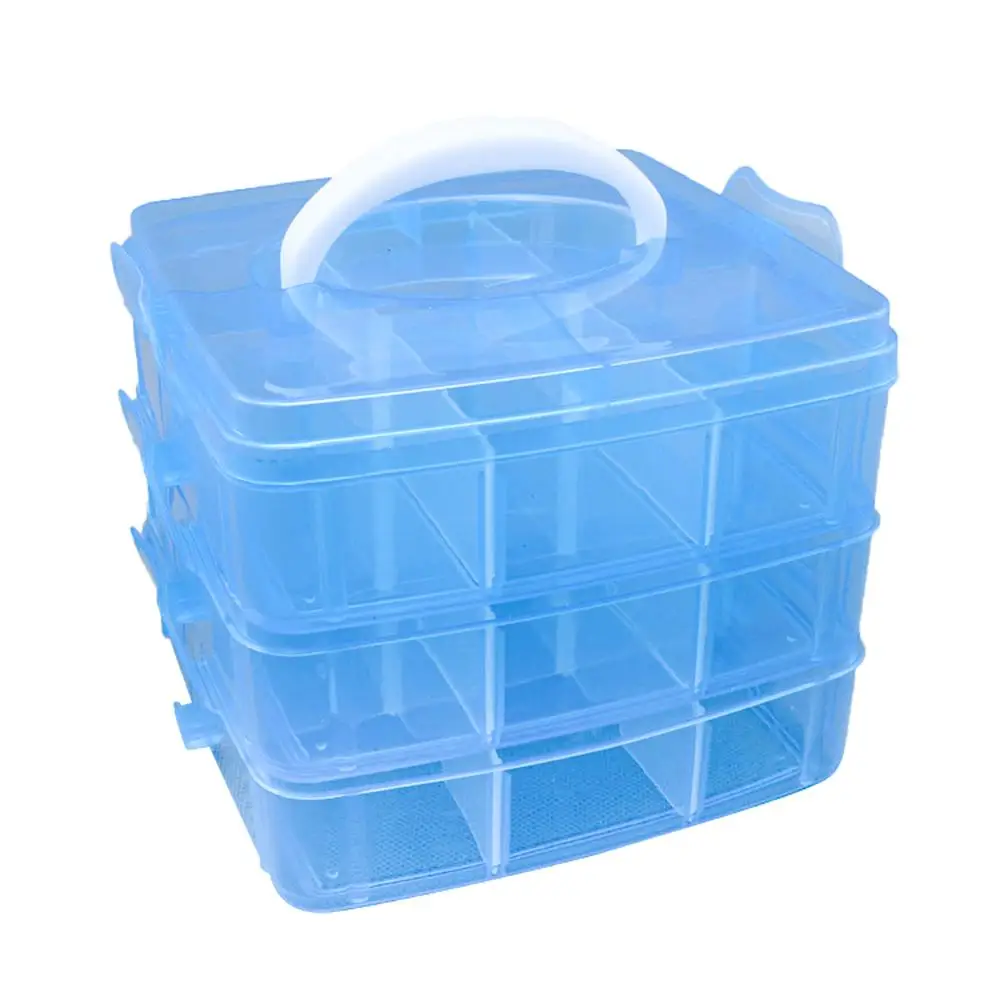 

Three-layer Storage Box Can Be Disassembled with Cover Of Child Ornament Toy Accessory Storage Box Transparent Packaging Box
