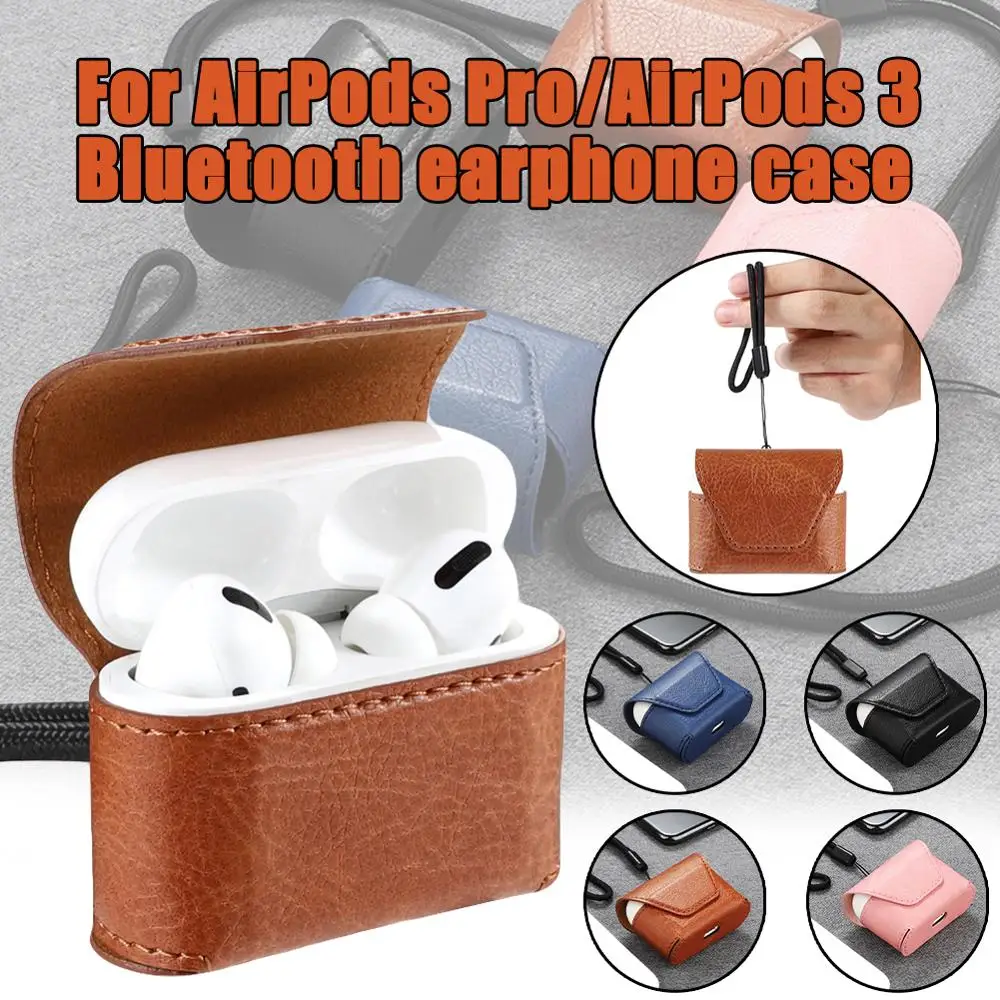 Чехол для наушников Airpods Pro кожаный чехол Роскошный AirPods Air pods аксессуары сумки |