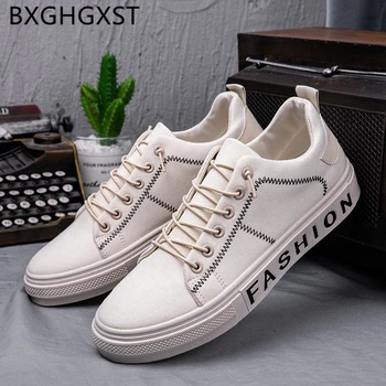 

Canvas Shoes Men Casual Fashion White Shoes Men Flat Breathable Black Summer Shoes Men 2020 Skate Chaussure Homme Buty Meskie