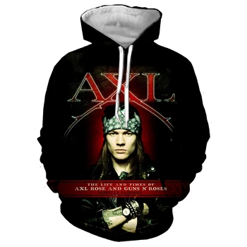 

3D Printed Guns N‘ Roses Band Axl Rose Rock Jacket Unisex Hip Hop Sweatshirts Hoodies Streetwear Hoodie Clothing Tracksuits Tops