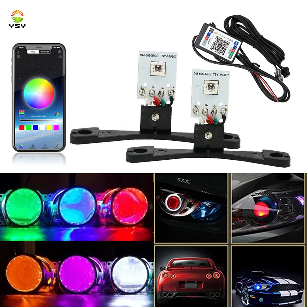 Exclusivité en ligne Frontière de tendance Pair RGB LED Devil Eyes Bluetooth Control Demon Eye