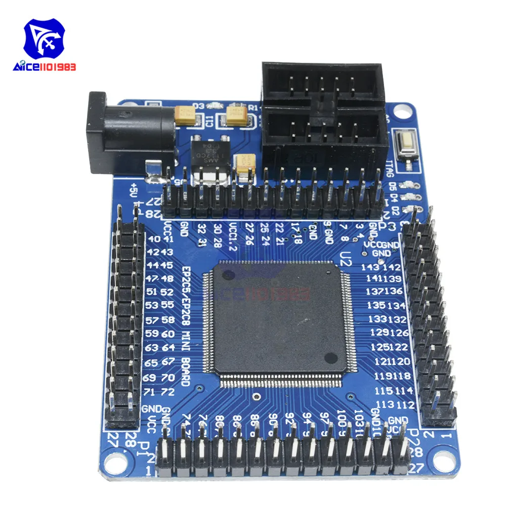 Solderless EPROM 5V ALTERA FPGA CycloneII EP2C5T144 минимальная системная макетная плата мини-обучающая плата для Arduino