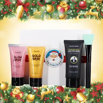 

Pink Tearing Face Mask Set Nourishing Complexion Brightening Mask For Christmas Girls Women Beauty Skin Care