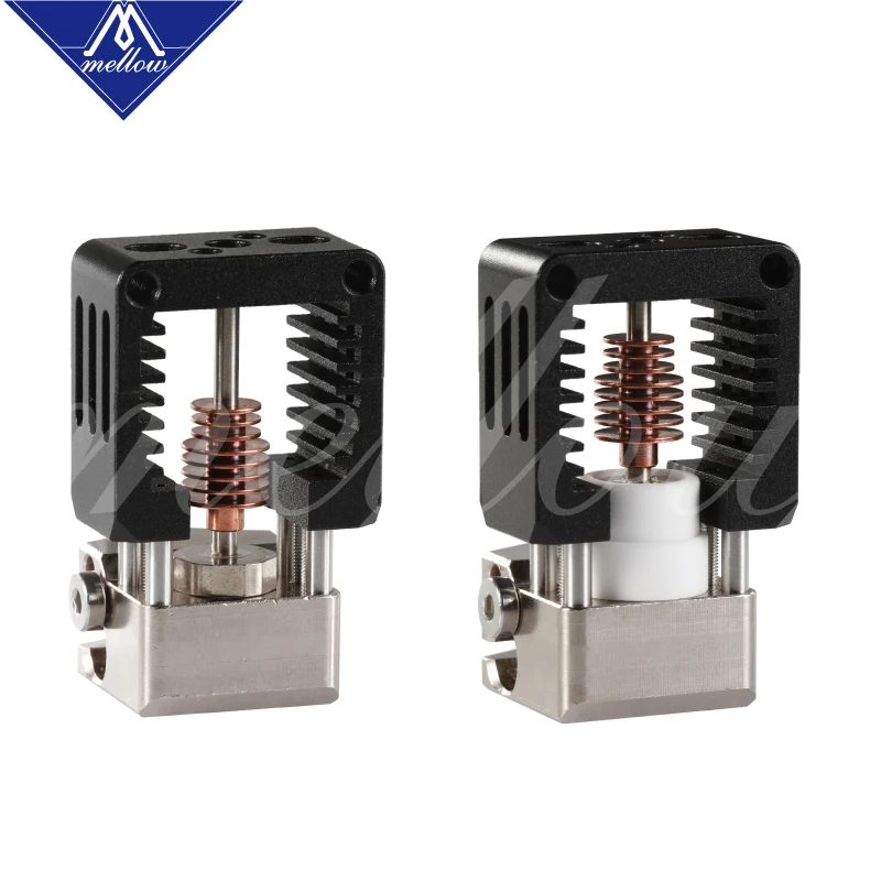 Baratos Mellow All Metal nf crazy Hotend V6 boquilla de cobre para Ender 3 CR10 Prusa I3 MK3S Alfawise Titan Bmg extrusora 3D partes de impresora