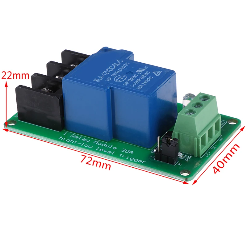 Hot Sale 5/12/24V Channel Relay Module 30A With Optocoupler Isolation Supports High And Low Triger Trigger 1PC