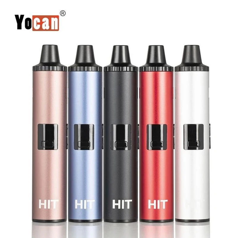 

New Original Yocan Hit Dry Herb Vaporizer with 1400mAh Battery Ceramic Heat-Chamber vs Evolve Plus XL iShred Herbal Vape Pen Kit