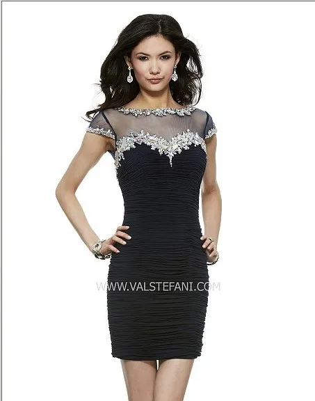 free shipping 2016 black short vestidos crystal beaded sexy plus size club elegant christmas party prom gown cocktail dresses