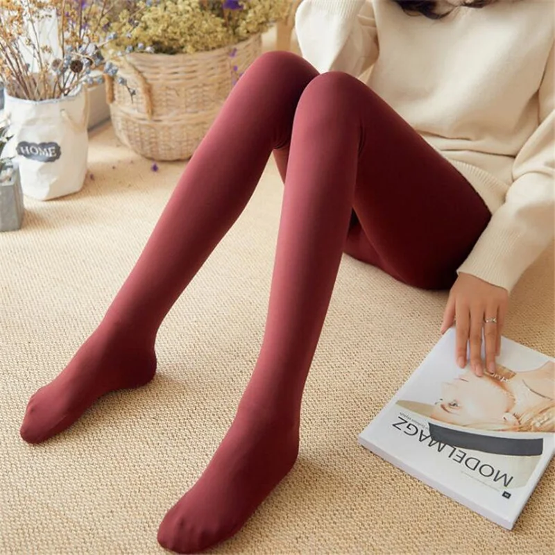 Женские осенне зимние плотные теплые леггинсы с начесом эластичные флисовые