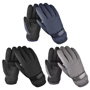 

1 Pair Thickened Fleece Cycling Gloves Winter Warm Women Men Climbing Touch Screen Anti-slip Skiing Sports Waterproof Gloves