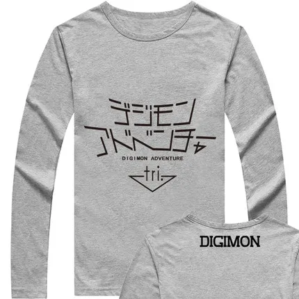 4 Пикачу Digimon Adventure футболка Повседневная с длинным рукавом летняя футболка - Цвет: 4