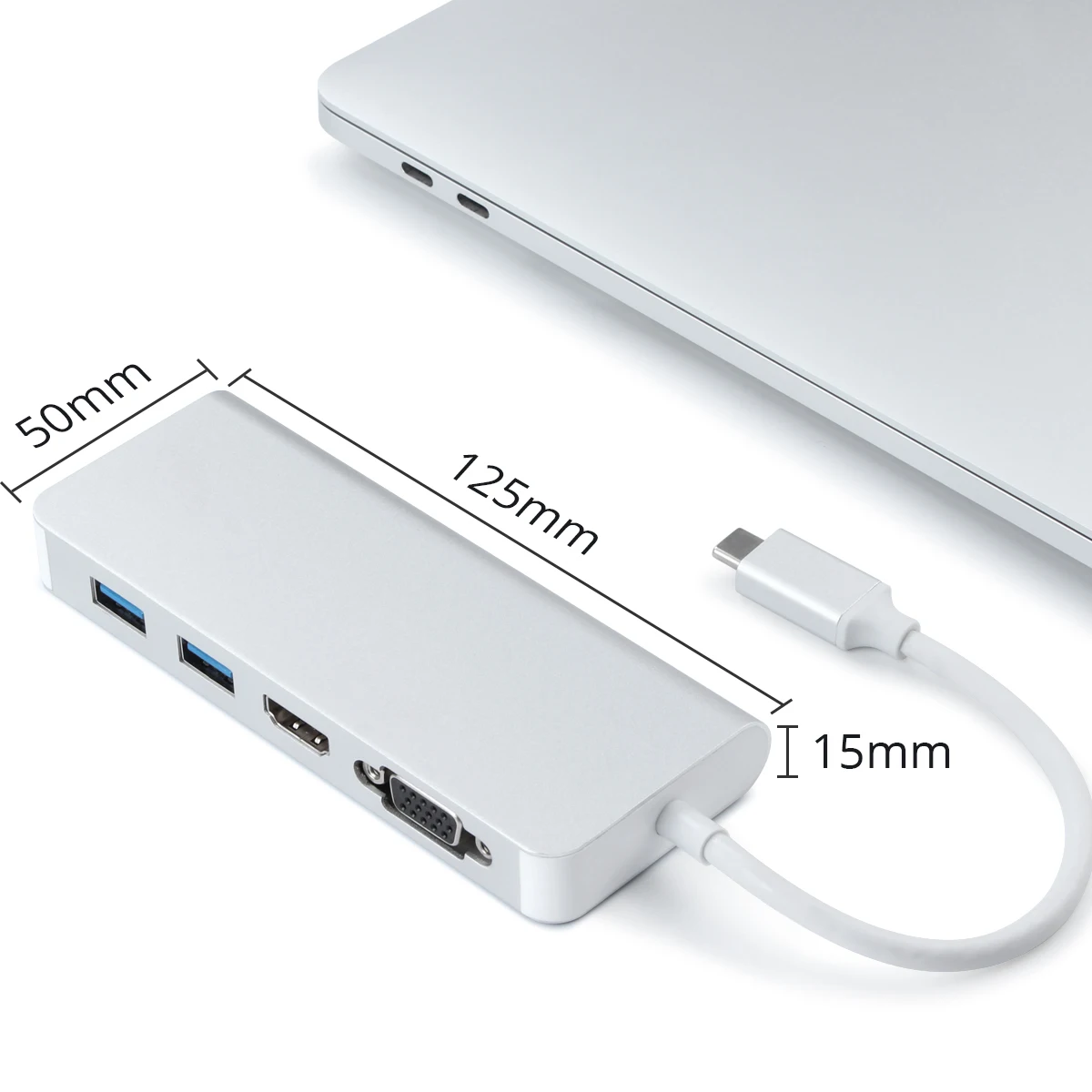 6 в 1 Многофункциональный USB 3,0 концентратор Тип C адаптер с HDMI RJ45 VGA порт для нового MacBook Pro/ Air 13 A1932/huawei/Xiaomi