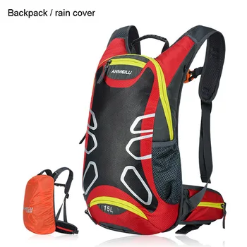 

2020 New Outdoor Ultra-light Sports Cycling Backpack Can Hold Water Bag Can Hold Helmet Unisex 15L with Rain Cover