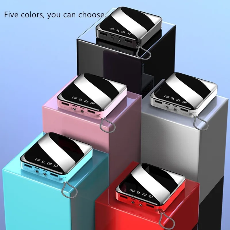 Mini banco de energía de 30000mAh, carga rápida con pantalla de linterna Digital, cargador de batería externo portátil para iPhone y Android - Imagen 3