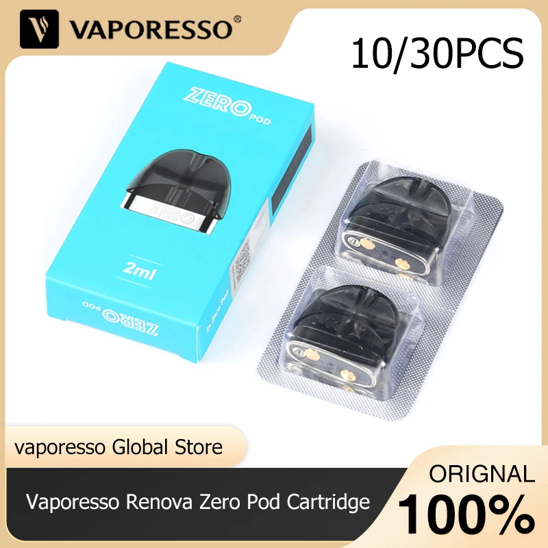 30pcs Original Vaporesso Renova Zero Pod Cartridge Electronic Cigarette 2ml Vaporizer Atomizer With 1.0ohm Vape Tank Coil Core |