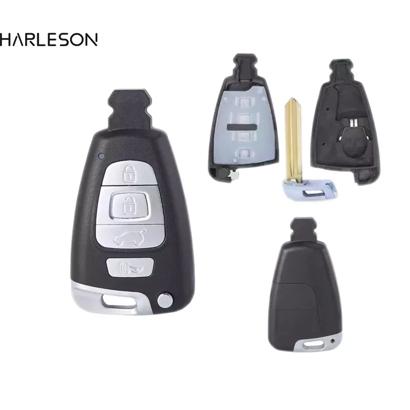 Smart Remote Control Car Key Shell Case With 4 Buttons - for Hyundai Veracruz 2007 2008 2009 2010 2011 2012, 95440-3J600 yiqixin 5 buttons remote cover car key shell smart keyless go case for jaguar xf xk xkr x type s type 2007 2008 2009 2010 2012